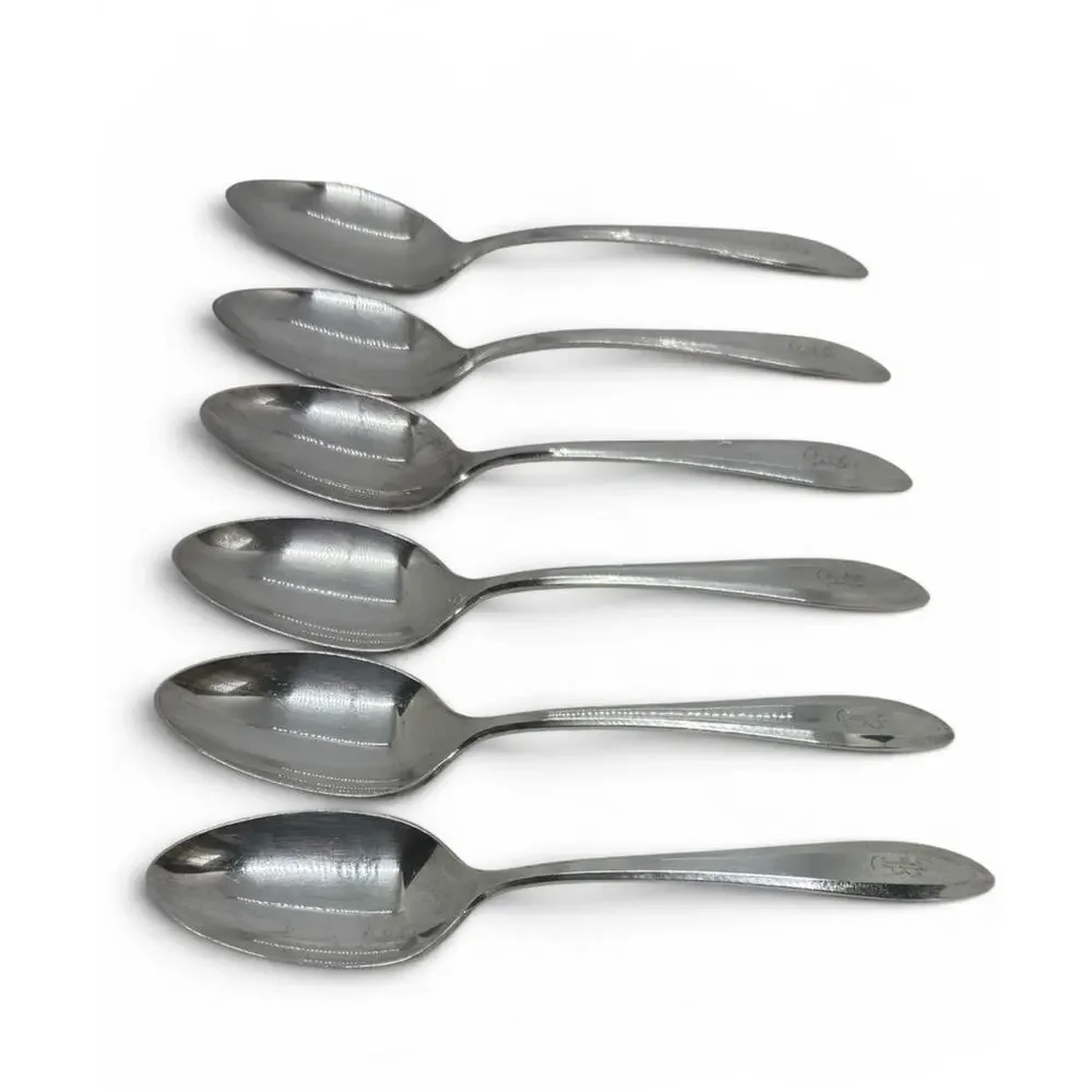 Oneida Patrician Silverplate (ON178) Serving Spoons Monogram “R” Set Of Six